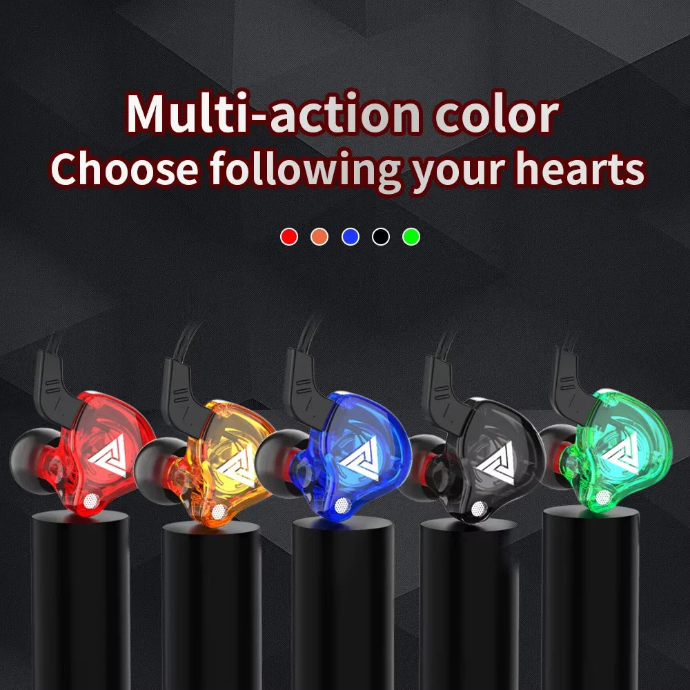 QKZ AK6 Copper Driver HiFi Wired Earphones