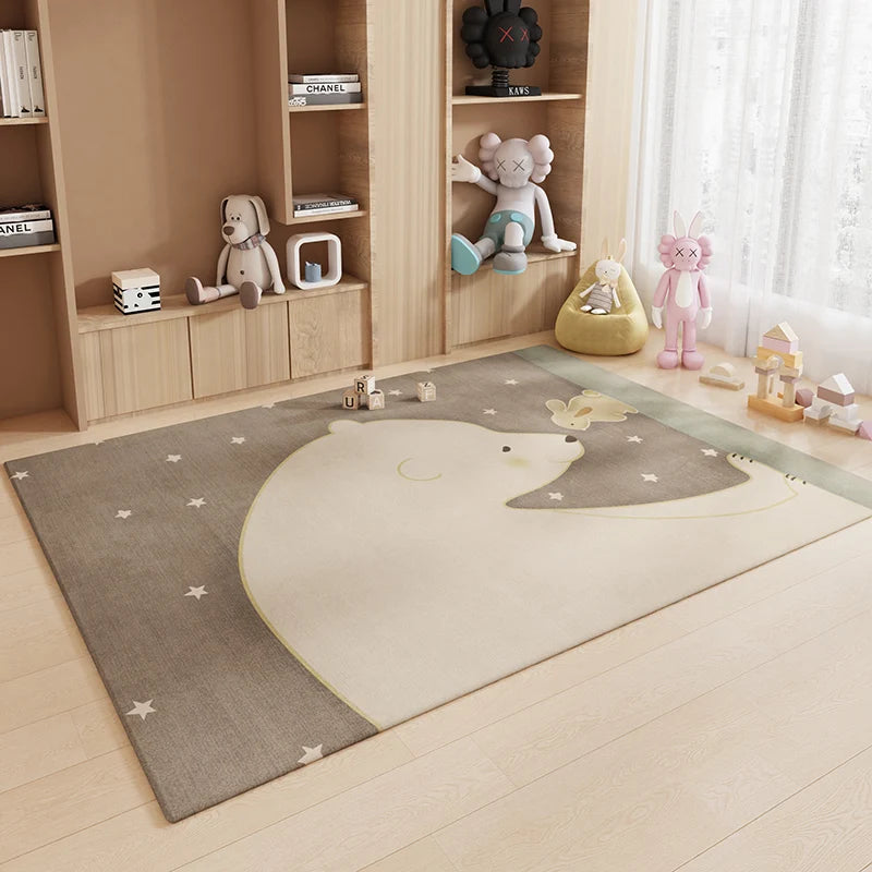 VIKAMA Cartoon Kids Room Rug – Soft Noise-Reducing Floor Mat for Children's Bedroom & Living Room