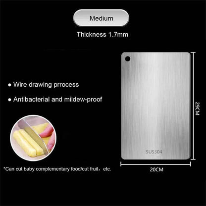 316 Thickened Cutting Board Stainless Steel Cut Vegetables Meat Chopping Board Cooking Tools Anti-mold Cutting Boards Mats