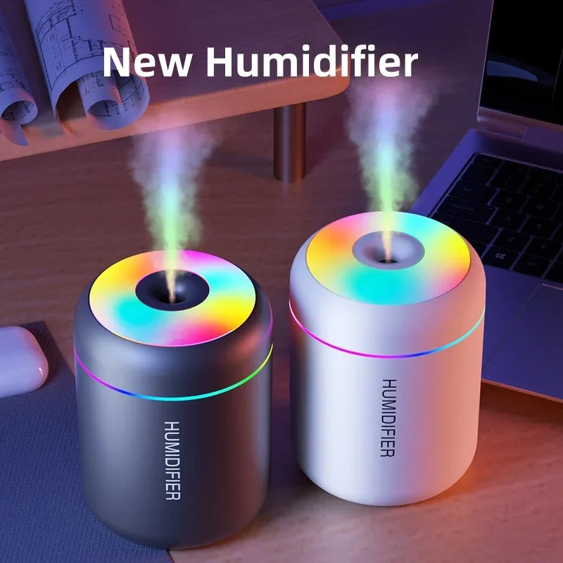 180ML Mini USB Humidifier & Aroma Diffuser, Mist Maker with LED Light