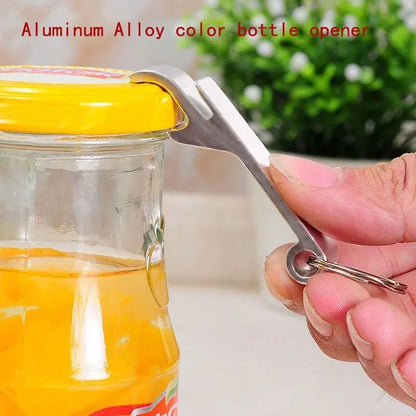 Aluminum Bottle Opener with Keychain Loop – Portable Beer Opener Set of 2