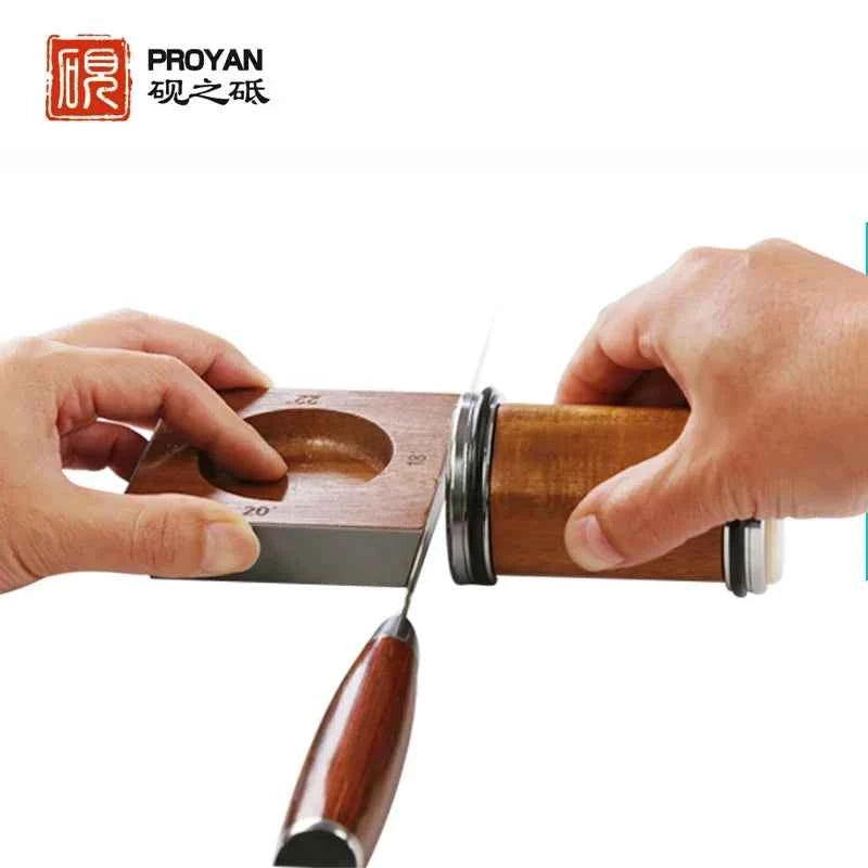 PROYAN Professional Sharpening stone Roller type Fixed Knife Sharpener Diamond Ceramic Whetstone DIY Woodwork Tool Grindstone