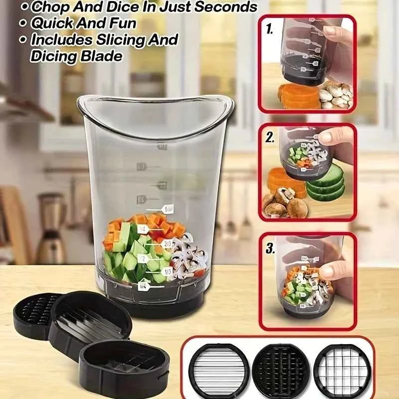 Vegetable Fruit Slicer Cup Multi-Function Kitchen Tool Easy Clean Food Cutter Salad Tool Kitchen Gadgets Accessories