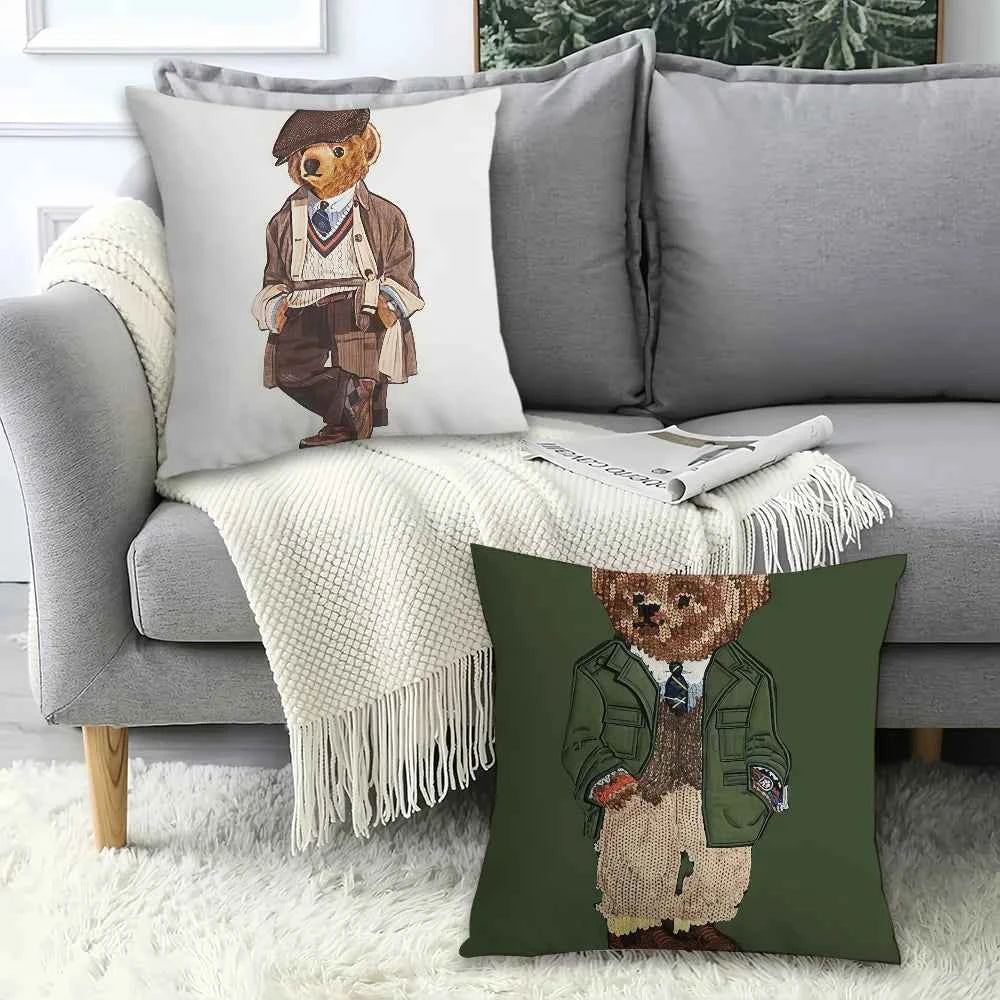 Printing R-Ral P-Ph B-Bear  Pillow Case Office Cushions Suitable For Sofa Car Bedroom Decorative Cushion Cover
