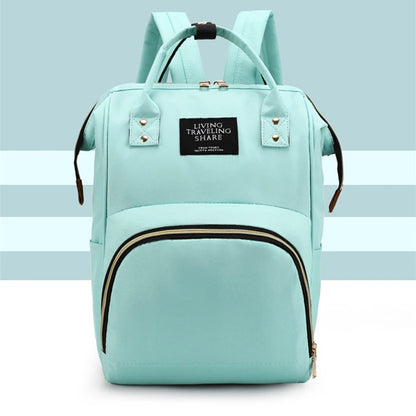 Large Capacity Canvas Diaper Bag, Thermal Insulation