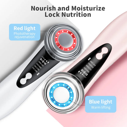 4-in-1 Facial Cleansing Brush with LED Light Therapy