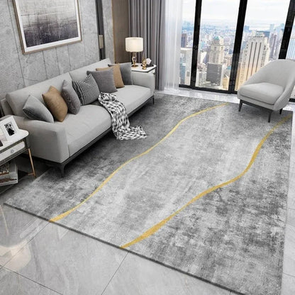 VIKAMA Light Luxury Modern Floor Carpet – Non-Slip Easy Care Large Rug for Living Room & Office