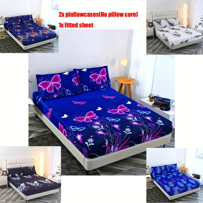 3-Piece Coordinated Print Bedding Set