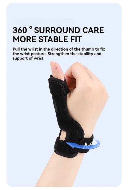 1Pcs Breathable Wrist Support Thin And Light Aluminum Plate Fixed Thumb Tendon Sheath Wrist Guard Double Binding Straps Unisex