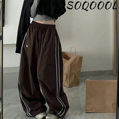 Women's Y2K Cargo Pants — Vintage Streetwear Baggy Wide Leg Sweatpants