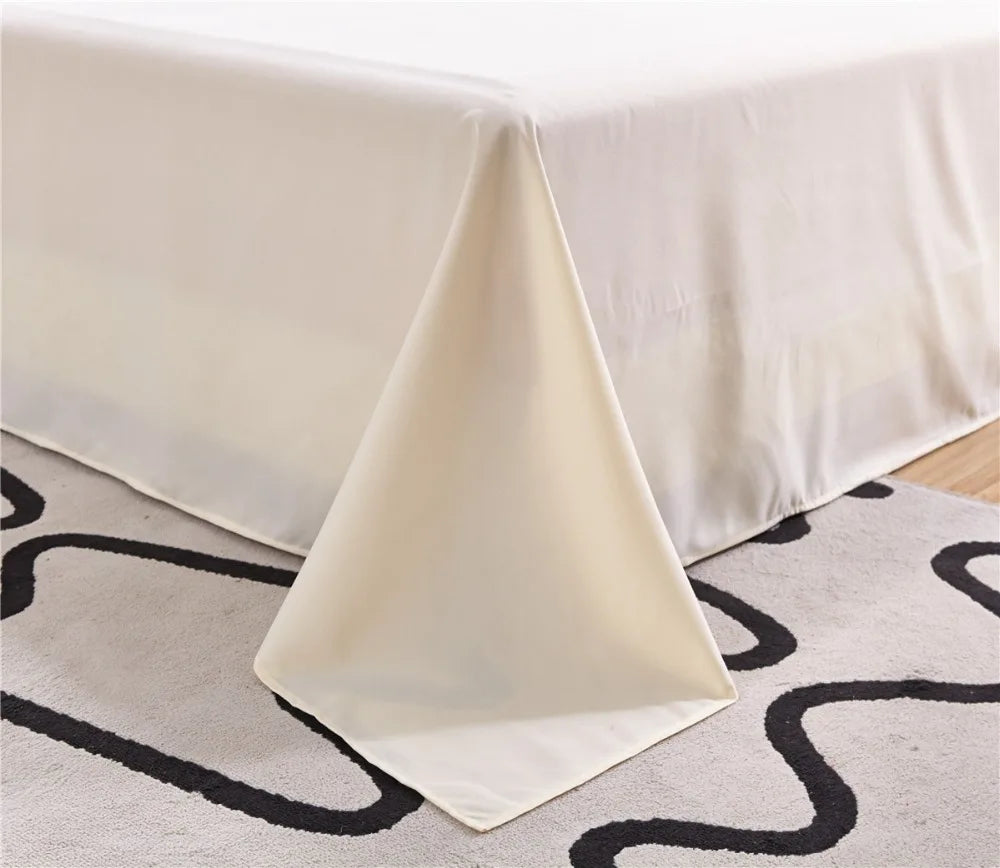 Solid Color Polyester Flat Sheet, Customizable Sizes