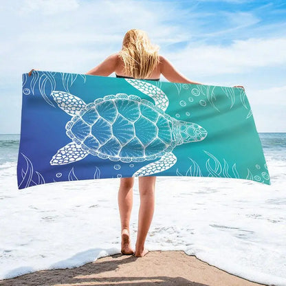 Large Microfiber Beach Towel Quick Dry Sun Protection Absorbent Bath Towel