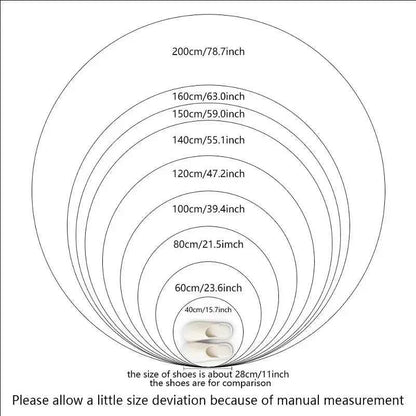 VIKAMA Ins White Round Carpet, Furry Floor Mat, Living Room, Home Blanket, Bedroom, Indoor Room, Plush Home Decoration Carpet