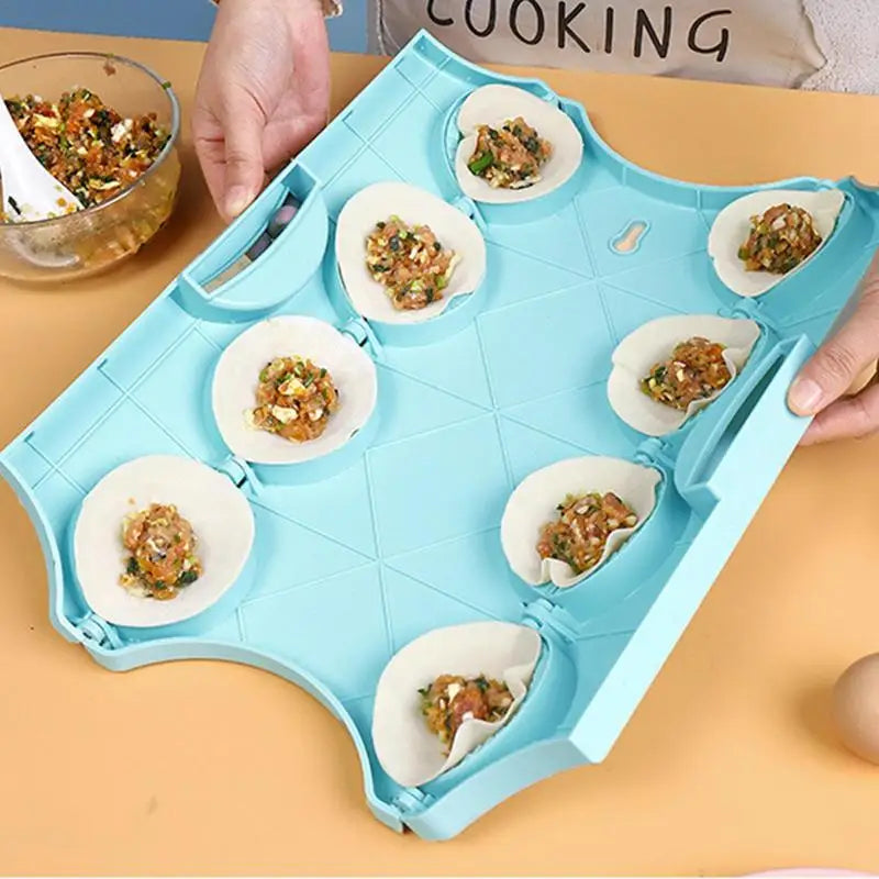 Manual Dumpling Maker Press Mold with 8 Compartments for Wonton and Pastry