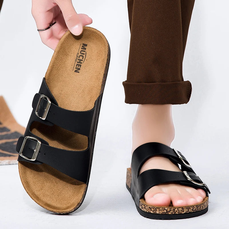 New Birken Slippers Men's and Women's Classic Cork Flip-flops Cross-border Foreign Trade Couple Out Slippers Men Sandals