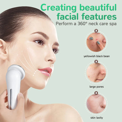 4-in-1 LED Hot & Cold Compress Face Massager