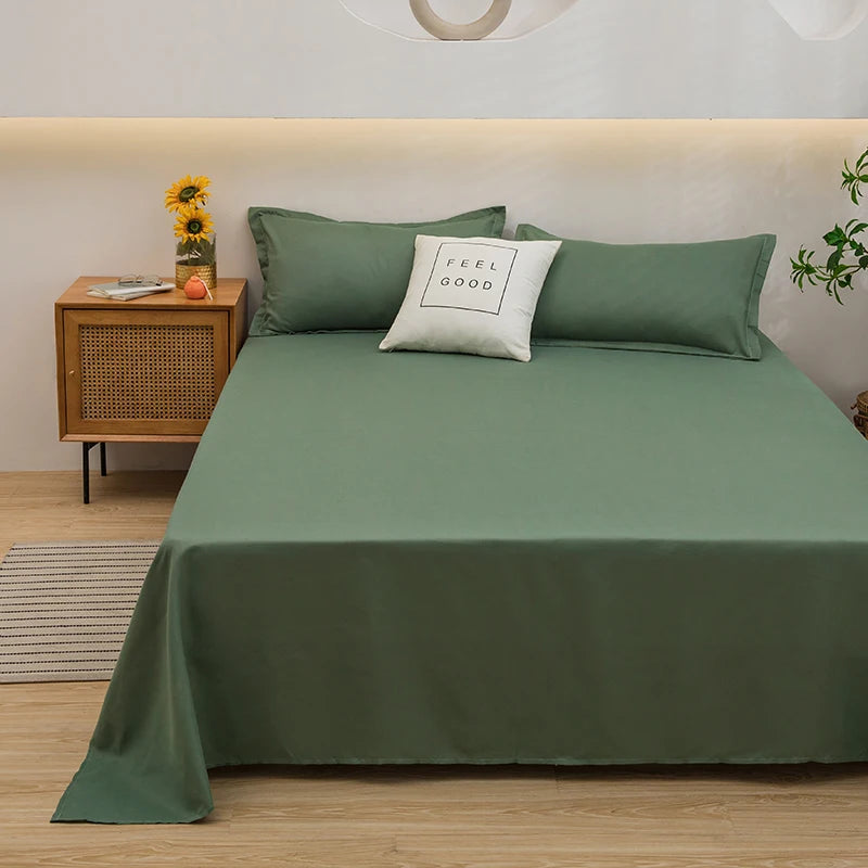 Solid Color Flat Sheet, Dorm & Student Bedding