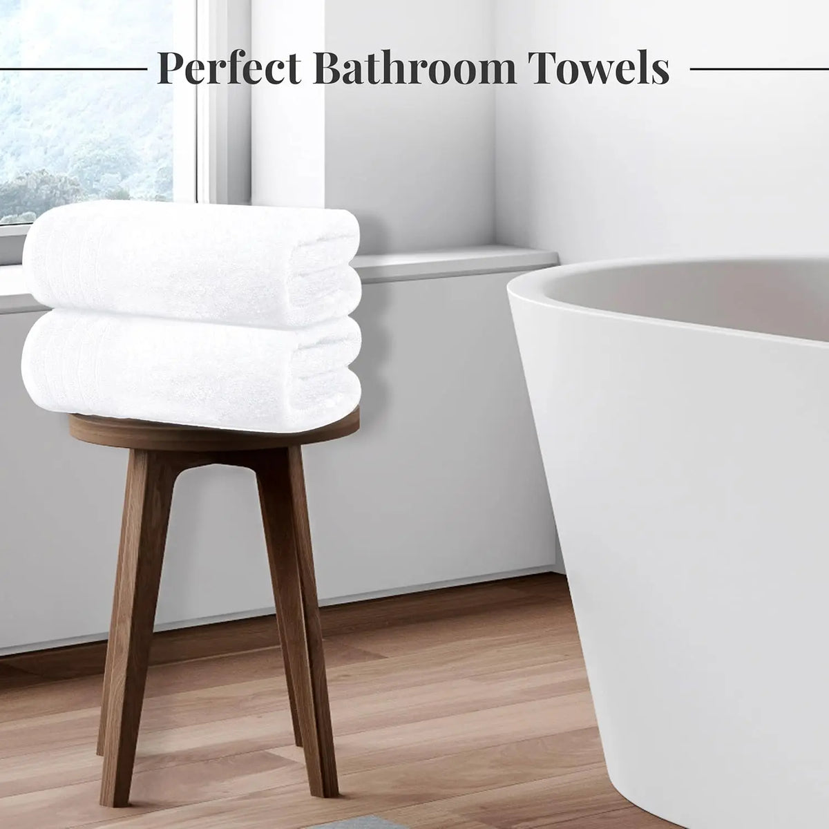 8 Piece Towels Set, 2 Extra Large Bath Towels, 2 Hand Towels