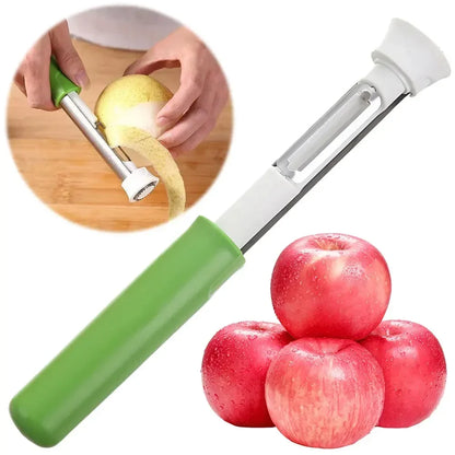 2-in-1 Telescopic Apple Peeler and Corer, Stainless Steel