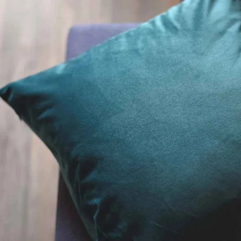 Velvet Cushion Cover Blue Home Decor Items Creative Decorative Pillows for Sofa Bed Living Room Personalized Gifts 40*40cm