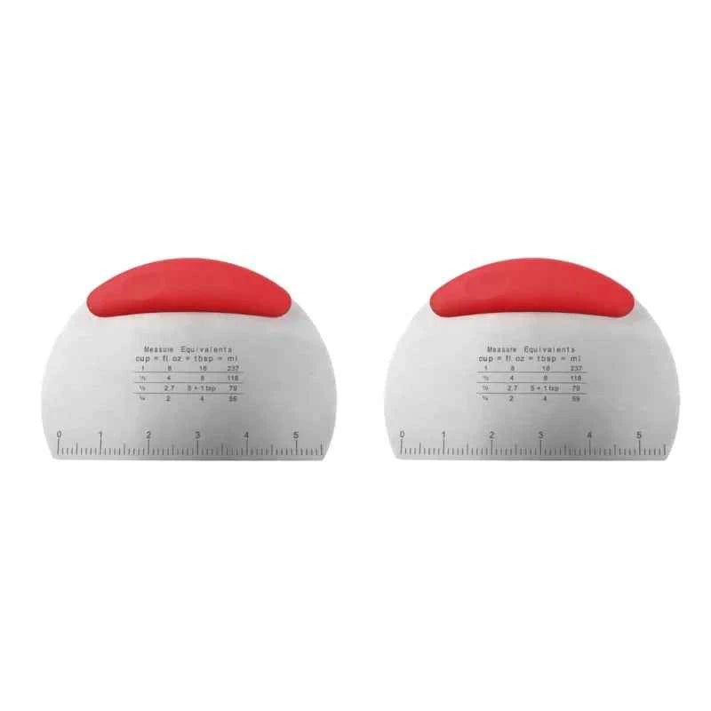 Flour Cutter Stainless steel Bake Scraper Cream Cake Dough Knife Scraper Household Kitchen Baking Tool Large Cutting Knife