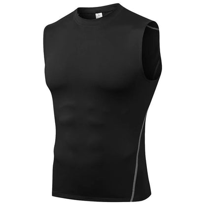 1pcs Men Vest Running Shirt Boys Soccer Shirts Men's Jersey Sportswear Mens Jogging Quick Dry Compression Fitness Top clothe