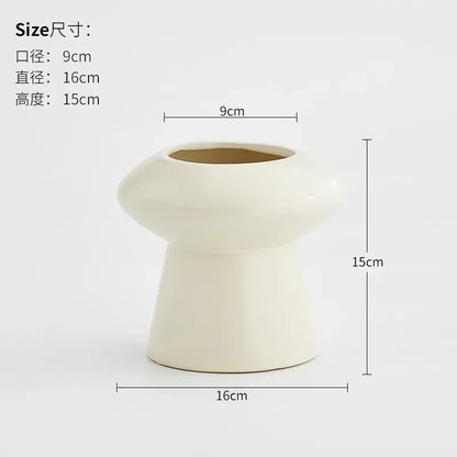 Minimalist Ceramic Vase Flower Arrangement Modern Creative Home Decor Restaurant Dry Flower Arrangement Decorative Ornaments