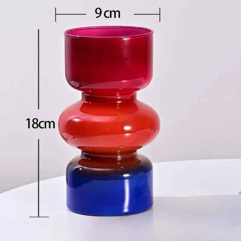 Nordic Creative Personality Retro Glass Vase, Hydroponic Plant, Table Vase, DIY Flower Arrangement Container, New