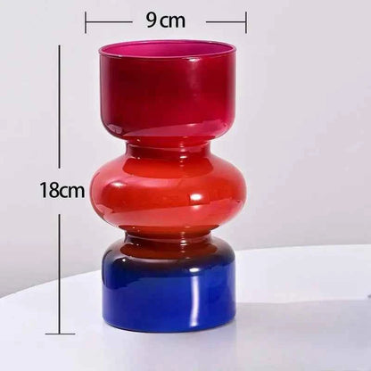 Nordic Creative Personality Retro Glass Vase, Hydroponic Plant, Table Vase, DIY Flower Arrangement Container, New