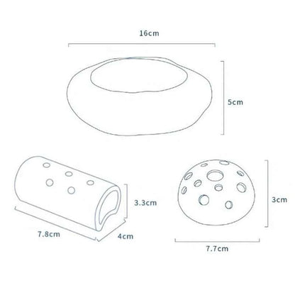 Creative Lotus Seedpod Ceramic Vase Zen Tea Table Desktop Japanese Ikebana Flower Arrangement Utensils Ceramic Stone Sand Decor