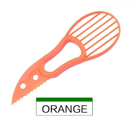 3-in-1 Avocado Slicer, Pitter & Peeler – Plastic Fruit Cutter & Pulp Separator Tool