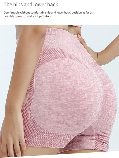 Women’s Seamless Yoga Set — Sports Bra, Shorts & Leggings