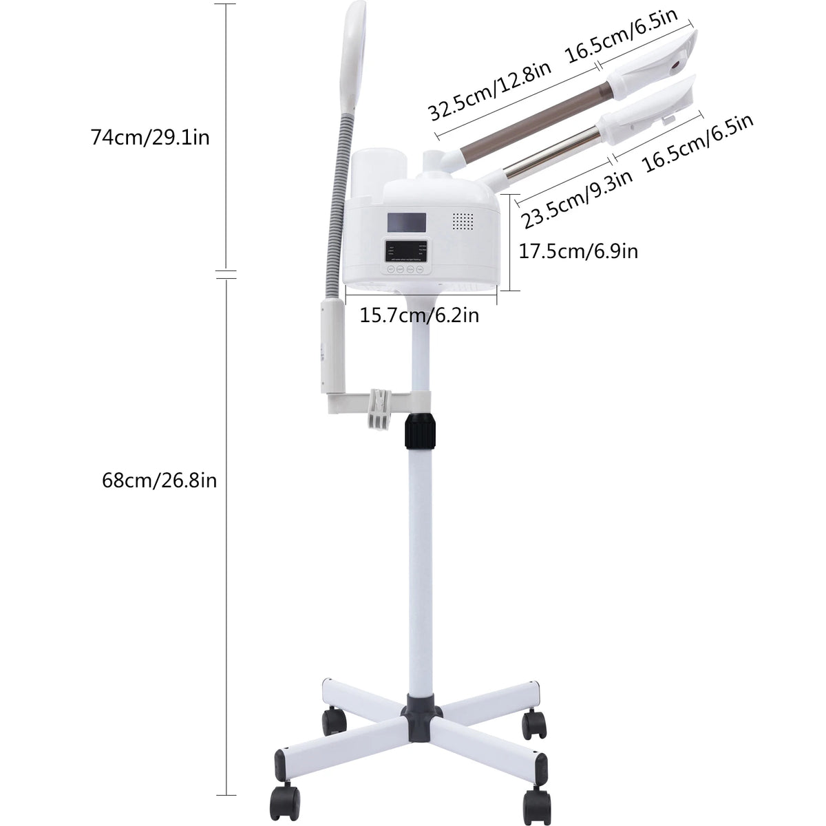 3-in-1 Nano Ionic Facial Steamer, Hot & Cold Mist