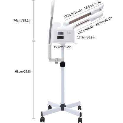 3-in-1 Nano Ionic Facial Steamer, Hot & Cold Mist