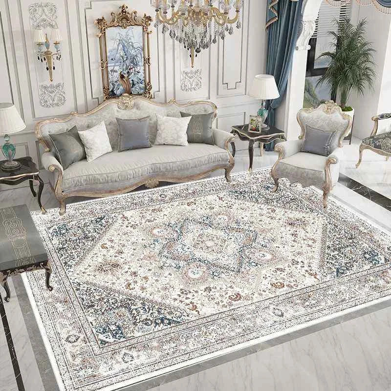 Ethnic Style Carpet for Living Room Home Decoration Bedroom Carpets Large Area Luxury Rug American Hairless Coffee Table Mat
