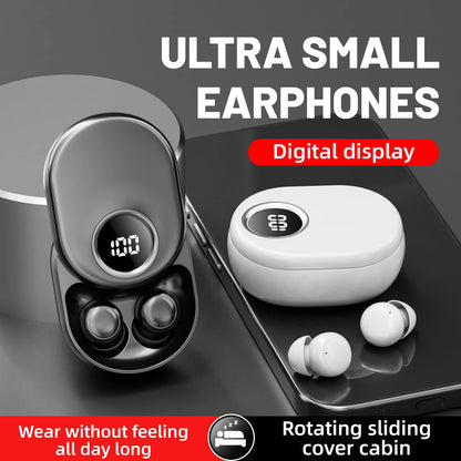 SK55 Sleep Earbuds – Bluetooth 6.0, Noise Cancelling, Zero Ear Pressure, Invisible Flat Design