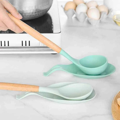 Silicone Insulation Spoon Rest Heat Resistant Placemat Drink Glass Coaster Tray Spoon Pad Eat Mat Pot Holder Kitchen Accessories