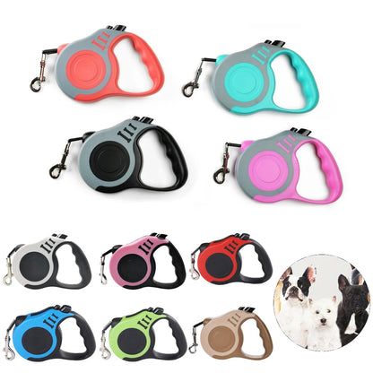 Retractable Dog Leash — Strong Nylon 3m/5m Lead for Small, Medium & Large Dogs & Cats