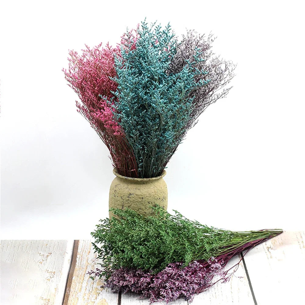 Lover Flower Bouquet,Natural Dried Flowers,Real Preserved Dancing Forever Flower,Grass Branch for Home Decoration,Wedding,Garden