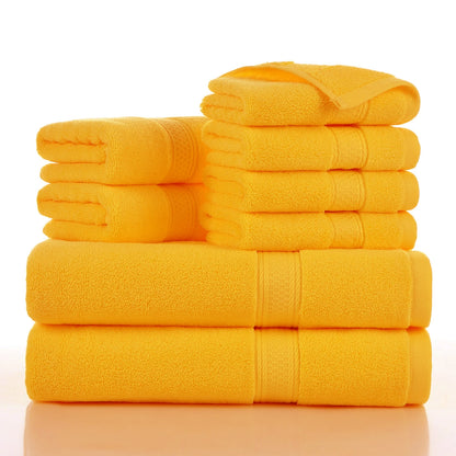 Towels 8 Piece Majestic Plush Luxury Towel Set, Cotton, Grey | Majestic - Bath Towel Set