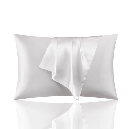 Pillowcase Silk Silky Satin Hair Beauty Soft Anti Frizz Comfortable Pillow Cover Home Decor Bedroom Standard Queen 1PC Durable