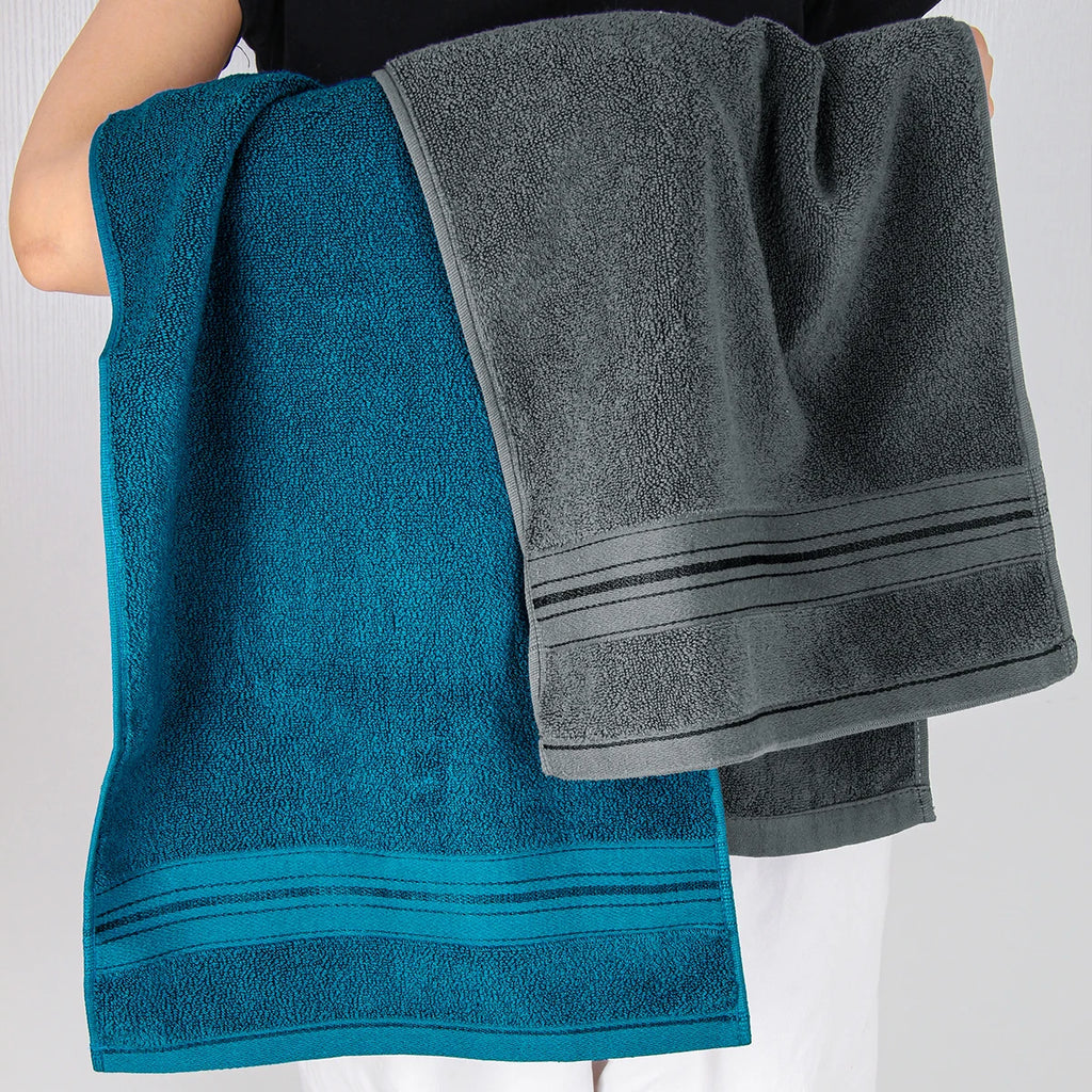 4-Piece Luxury Pure Cotton Bath Towel Set, 1 Bath Towel + 1 Face Towel