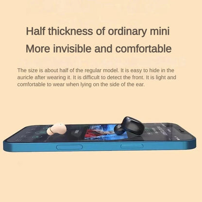 Mini Invisible Earphones – Bluetooth 5.3, HiFi Stereo, IPX5 Waterproof, 240H Standby