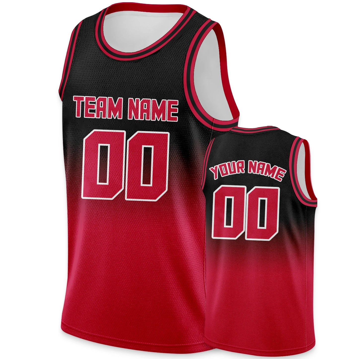 Custom Basketball Jersey Blue Gradient Personalized Printed Name Number Logo Team Shirt for Men Women Youth Kids Fans Gift