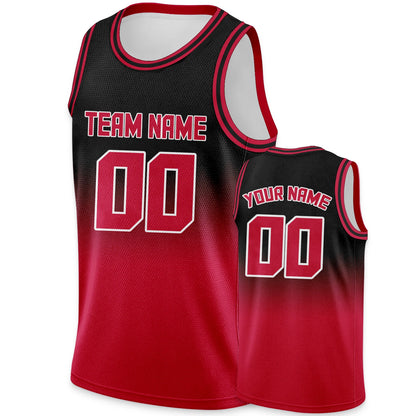 Custom Basketball Jersey Blue Gradient Personalized Printed Name Number Logo Team Shirt for Men Women Youth Kids Fans Gift