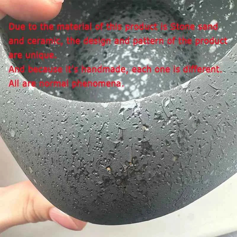 Creative Lotus Seedpod Ceramic Vase Zen Tea Table Desktop Japanese Ikebana Flower Arrangement Utensils Ceramic Stone Sand Decor