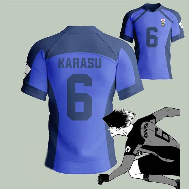 Anime Japan Blue Lock Isagi Yoichi Football Jersey T-shirt Cosplay Hyoma Chigiri Meguru Bachira Tee Custom Name Number Clothes