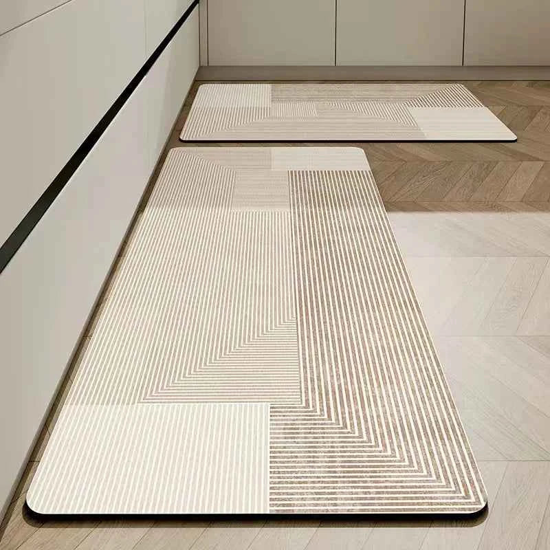 VIKAMA Kitchen Floor Mats Diatomaceous Earth Carpet Non-slip Wipable Extension Strip Dirt-resistant Absorbent Foot Mats