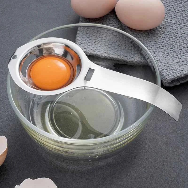 Egg Separator Egg Yolk White Filter 304 Stainless Steel Yolk Separator Egg Divider Sieve Baking Cooking Tools Kitchen Gadgets