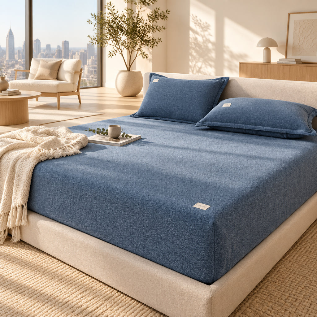 Plush Fitted Mattress Cover | Soft Bed Sheet